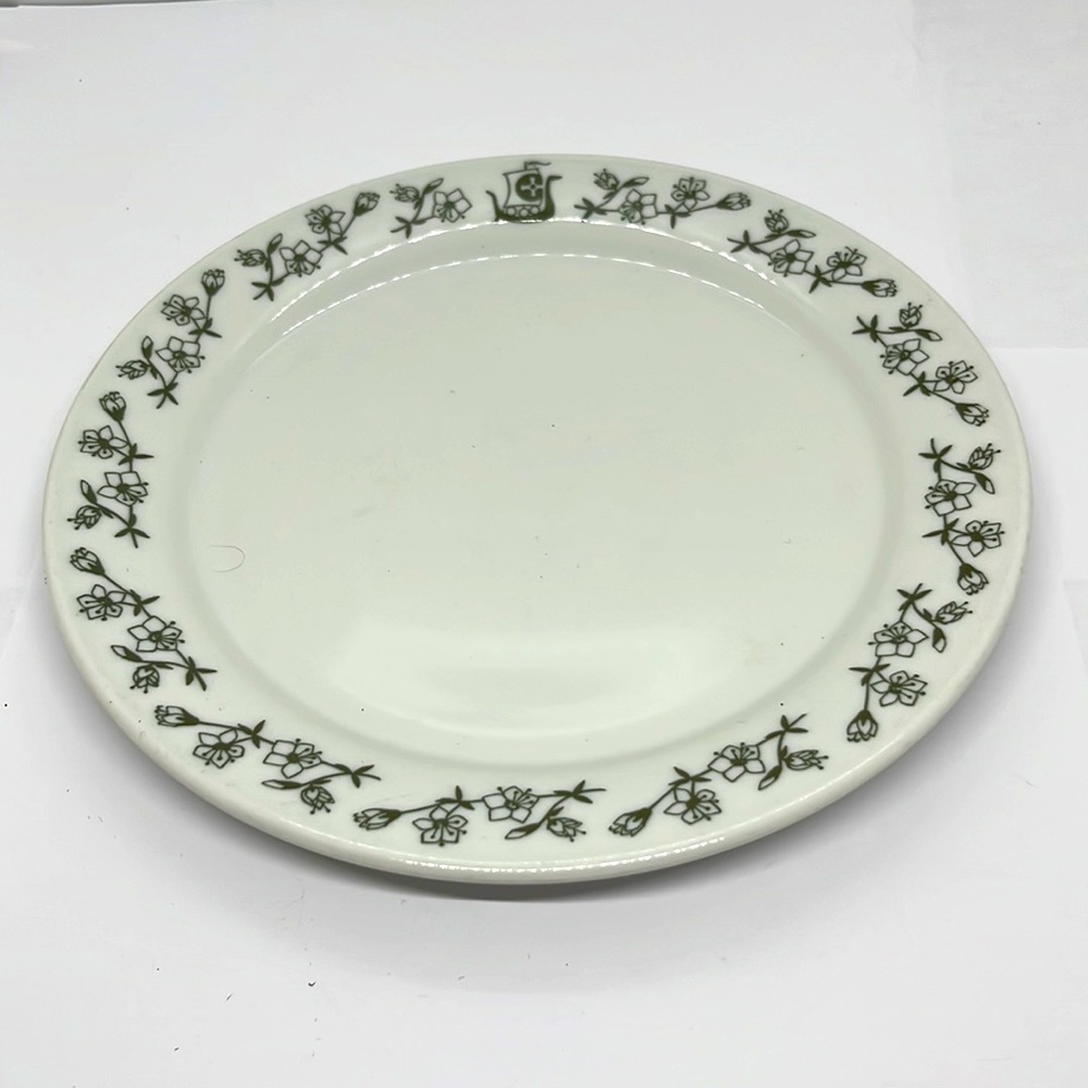 Vintage Porsgrund Viking Restaurant Ware Luncheon Plate, Made in Norway